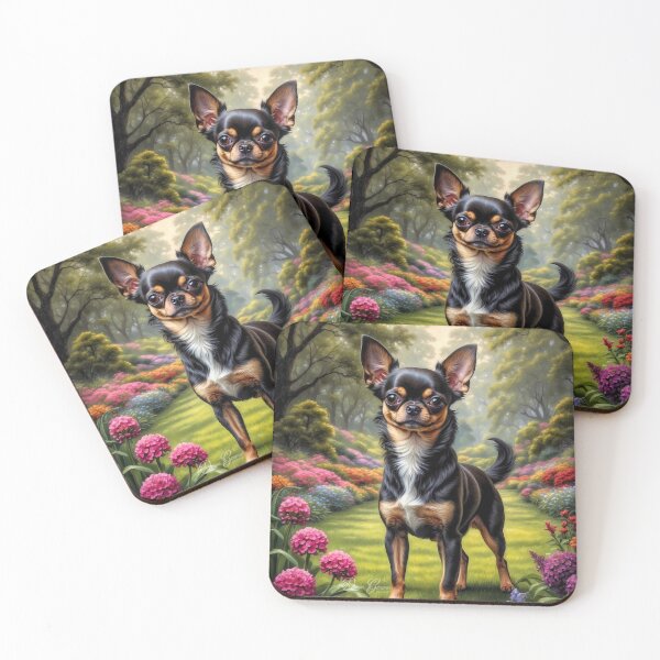 Item preview, Benny Chihuahua Dog Portrait Painting designed and sold by Heart and Soul Studio.