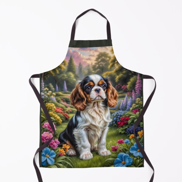 Item preview, Donovan Cavalier King Charles Spaniel Puppy Painting designed and sold by Heart and Soul Studio.