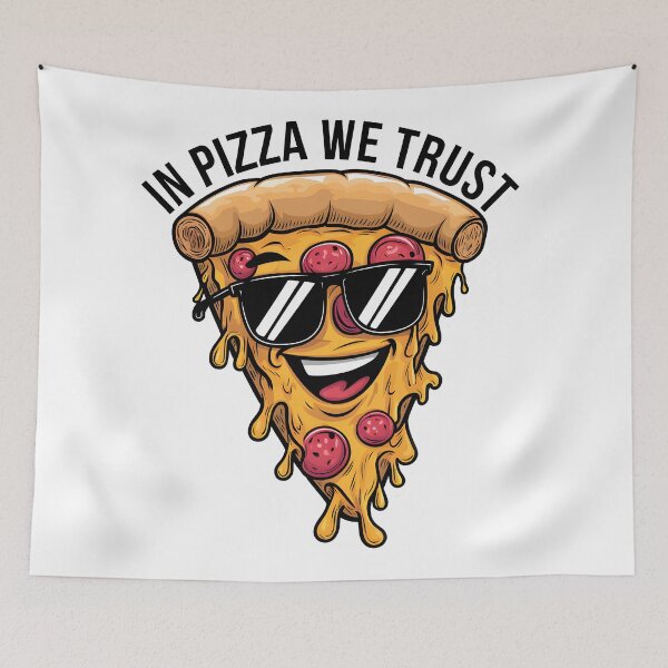 Item preview, In pizza we trust - pizza believers designed and sold by FriendlyLlama.