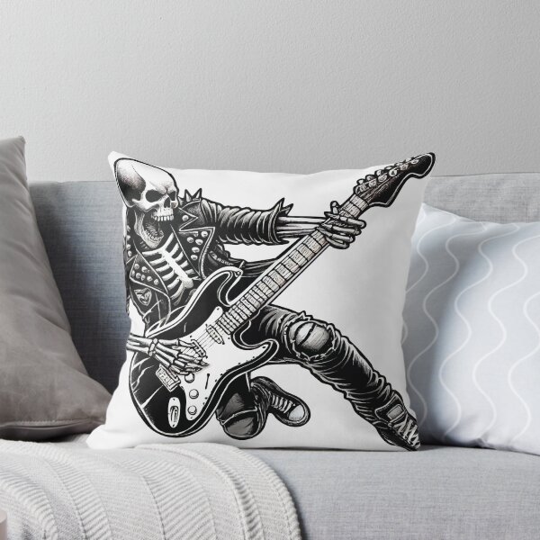 Item preview, Rockstar Skull - Electric Guitar Sticker & T-Shirt designed and sold by krisssuarez.