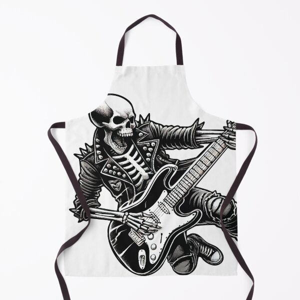 Item preview, Rockstar Skull - Electric Guitar Sticker & T-Shirt designed and sold by krisssuarez.