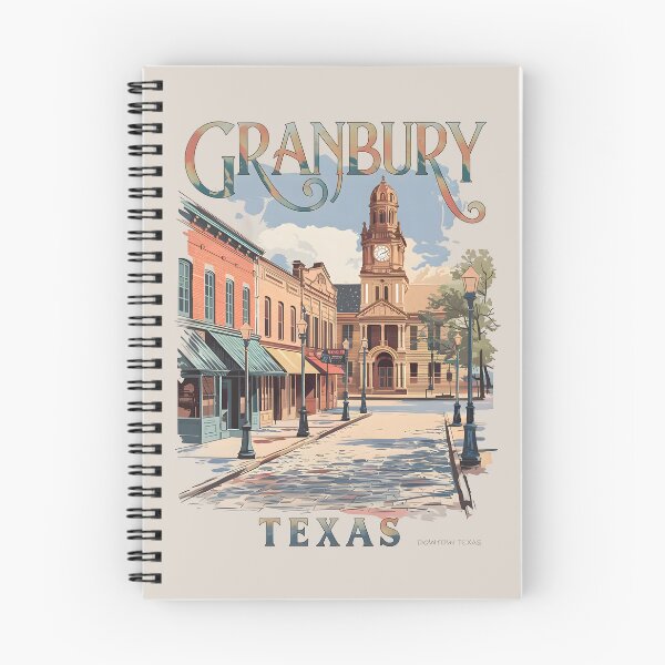 Item preview, Artistic Historic Downtown Square Design – Granbury Texas designed and sold by MoMidoStore.