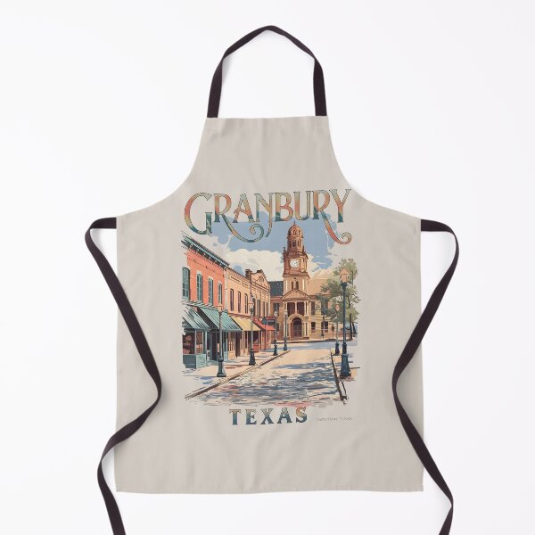 Item preview, Artistic Historic Downtown Square Design – Granbury Texas designed and sold by MoMidoStore.