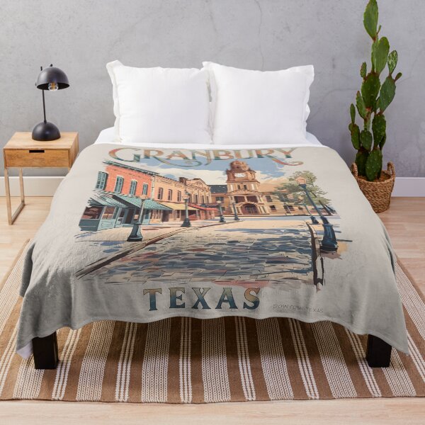 Item preview, Artistic Historic Downtown Square Design – Granbury Texas designed and sold by MoMidoStore.