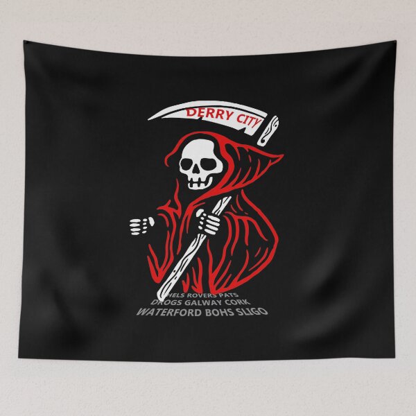 Item preview, Derry City FC Grim Reaper designed and sold by SiopaDoire.
