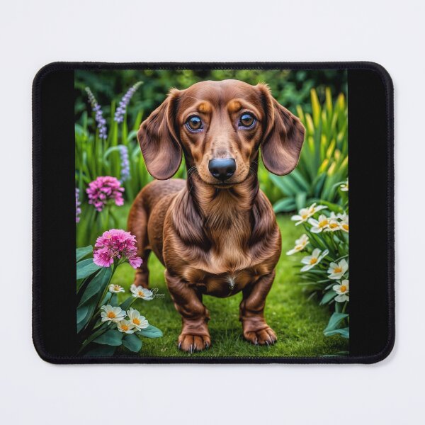 Item preview, Dottie Brown-Rust Dachshund Dog Portrait Art designed and sold by Heart and Soul Studio.