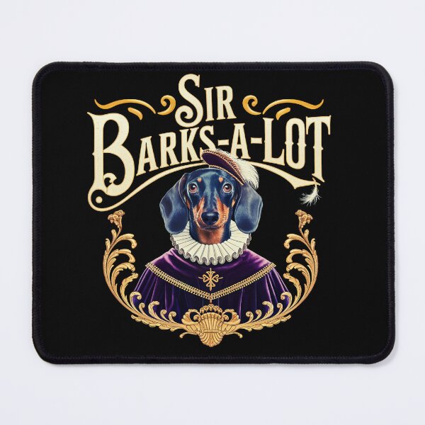 Artikelvorschau, Edler Dackel im historischen Gewand – Vintage Hundeportrait entworfen und verkauft von TrendWearLab.