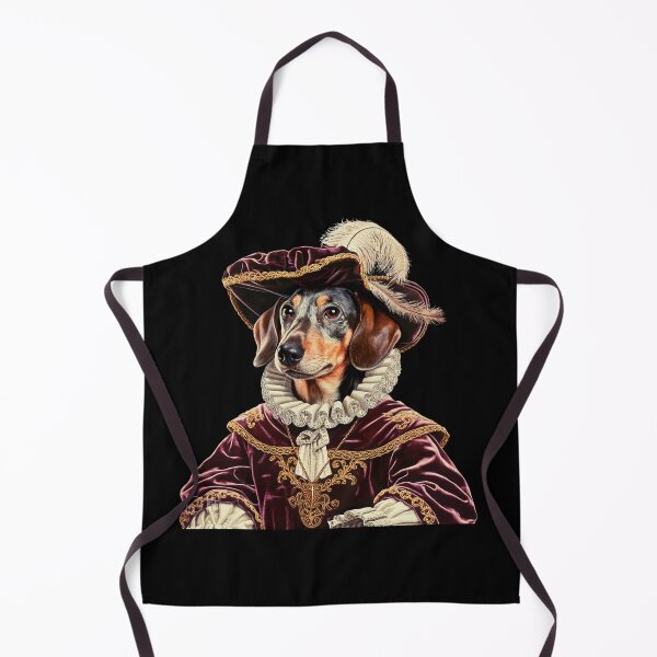 Item preview, Noble Dachshund in Historical Attire – Vintage Dog Portrait designed and sold by TrendWearLab.