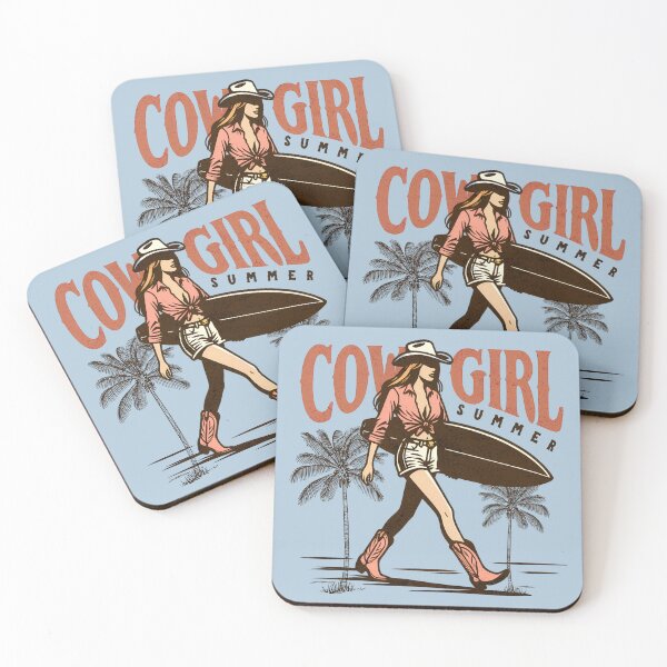 Item preview, Cowgirl Summer – Retro Western Surfing Design designed and sold by Aredbox.