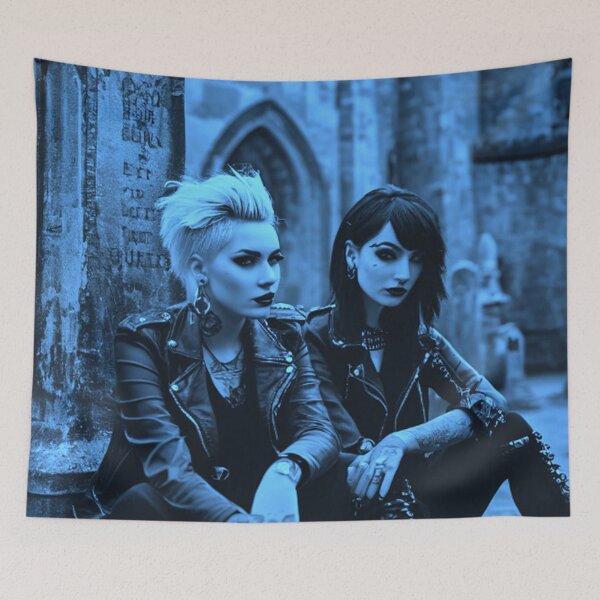 Item preview, Girls At the Cemetery designed and sold by TheDarkWardrobe.