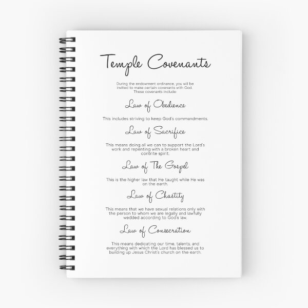 Item preview, LDS Temple Covenants Latter Day Saints Laws designed and sold by SimplyDefined.