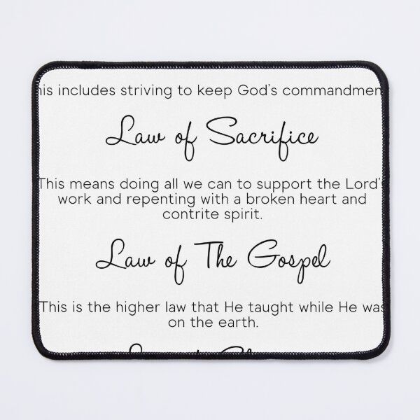 Item preview, LDS Temple Covenants Latter Day Saints Laws designed and sold by SimplyDefined.