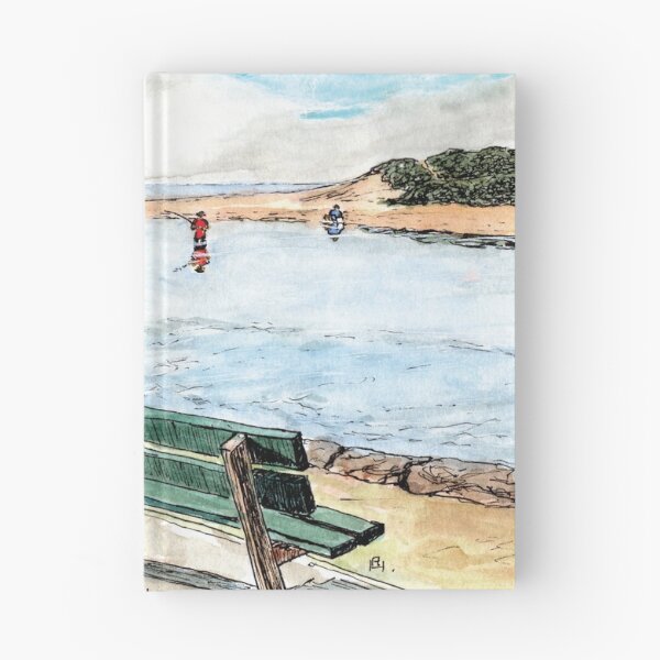 Item preview, Australian Scene - North Narrabeen Beach, Rockpool & Lagoon, NSW, Aus. designed and sold by Anne Huth.