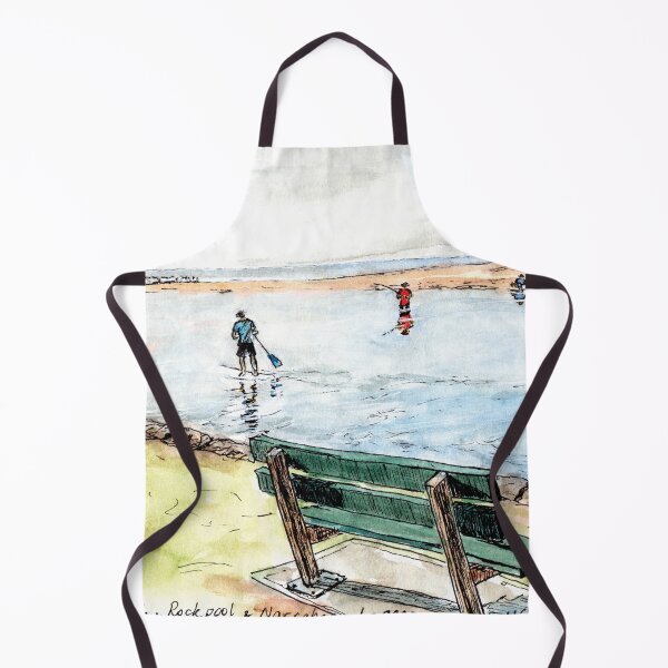 Item preview, Australian Scene - North Narrabeen Beach, Rockpool & Lagoon, NSW, Aus. designed and sold by Anne Huth.
