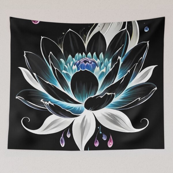 Item preview, Neon Fantasy Bloom - Lotus Flowers designed and sold by Pepelatc.