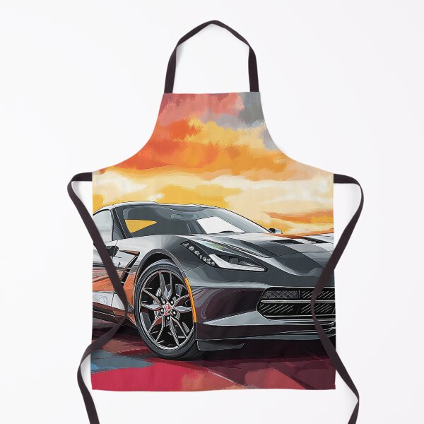 Item preview, Digital Pop Art – Gunmetal Grey Chevrolet Corvette Stingray C7 III designed and sold by AutoPopStudio.
