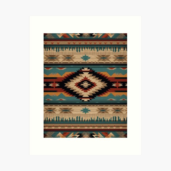 Aperçu de l'œuvre Motif inspiré du Navajo créée et vendue par DesignRoulette.