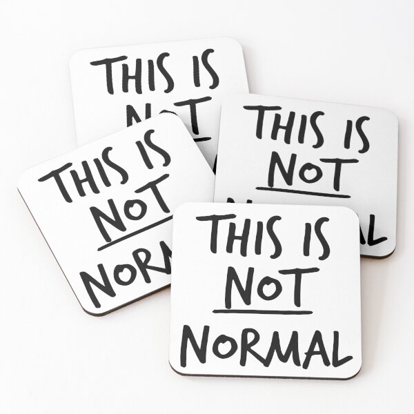 Item preview, This Is NOT Normal Anti-Trump designed and sold by thepixelgarden.