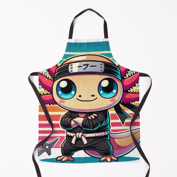 Item preview, Kawaii Retro Ninja Axolotl designed and sold by JonelleTshirts.