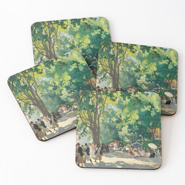 Item preview, Vibrant 19th-Century Paris Park Scene – Leisure and Elegance designed and sold by CARRAANN.
