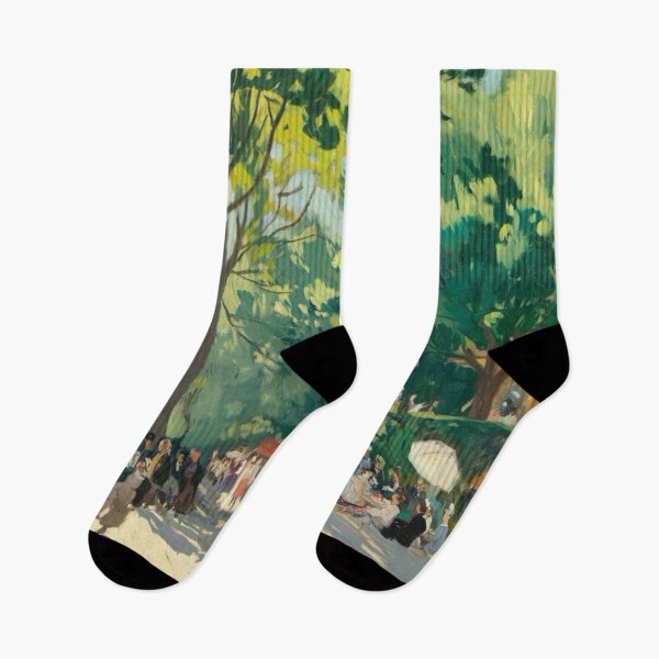 Item preview, Vibrant 19th-Century Paris Park Scene – Leisure and Elegance designed and sold by CARRAANN.