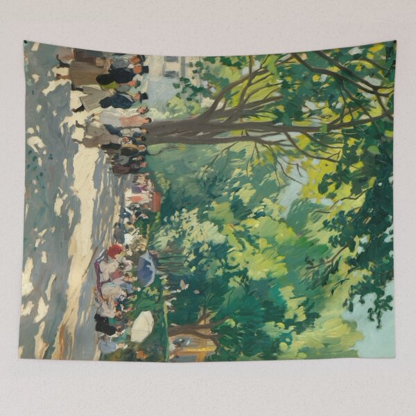 Item preview, Vibrant 19th-Century Paris Park Scene – Leisure and Elegance designed and sold by CARRAANN.