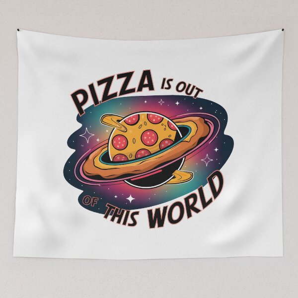 Item preview, Pizza is out od this world designed and sold by FriendlyLlama.