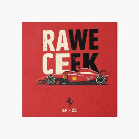 Aperçu de l'œuvre RAWE CEEK Meme - Ferrari Edition 2025 Art Print créée et vendue par Studio F1Grid.