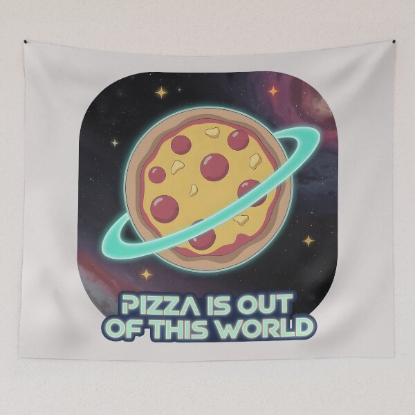 Item preview, Pizza is out od this world designed and sold by FriendlyLlama.