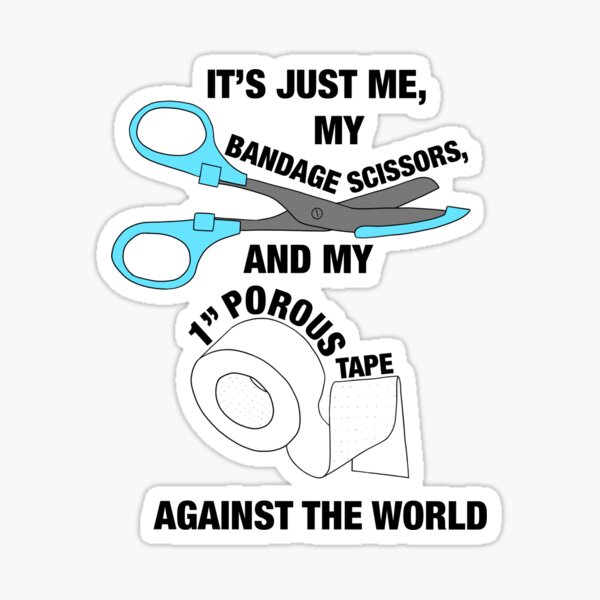 Item preview, Bandage Scissors and Porous Tape Against the World designed and sold by SmudgeWorks.