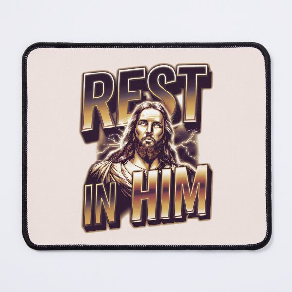Item preview, Rest in Him – Matt. 11:28 Bootleg Jesus Quotes designed and sold by KnitLuv.