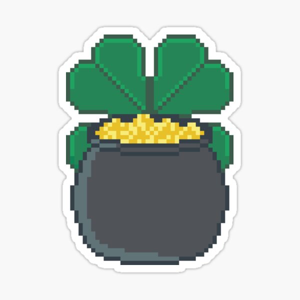 Item preview, Pot O Gold - Retro Pixel Art designed and sold by sainguinpixels.