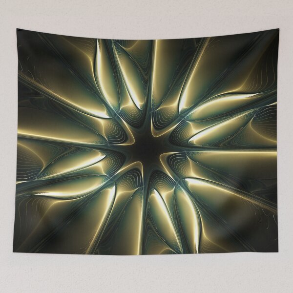 Item preview, Luminous Starburst: The Fractal Radiance of Obsidian's Heart designed and sold by bloorose.