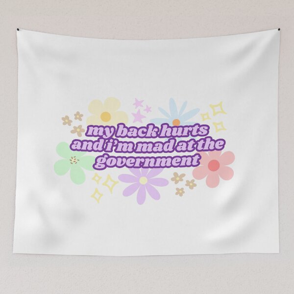 Item preview, My Back Hurts and I'm Mad at the Government (Purple) designed and sold by Mollysb428.