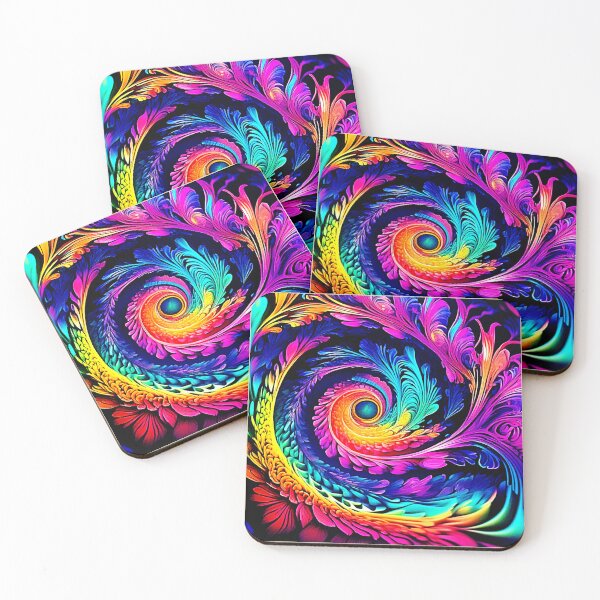 Item preview, Colorful Psychedelic Spiral Art designed and sold by Health And Fitness Posts e-Store.