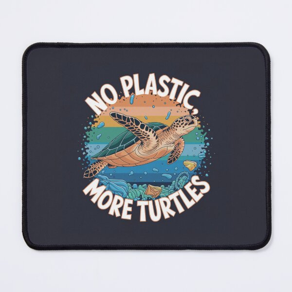Item preview, No Plastic, More Turtles – Let’s protect our sea turtles! designed and sold by FrenchTouch77.
