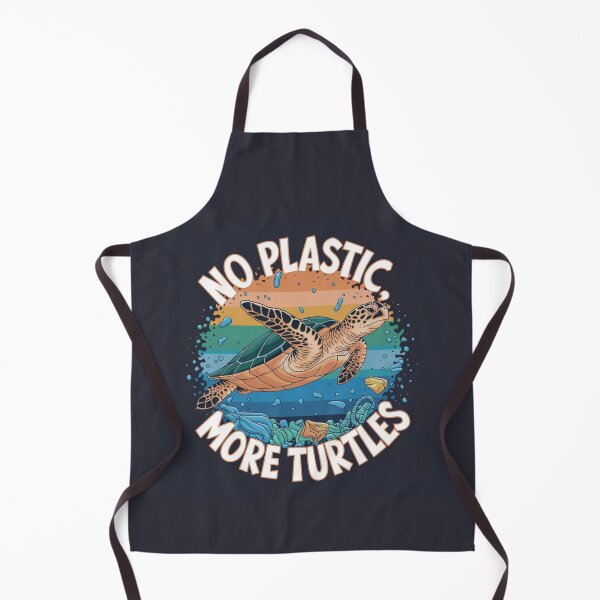 Item preview, No Plastic, More Turtles – Let’s protect our sea turtles! designed and sold by FrenchTouch77.