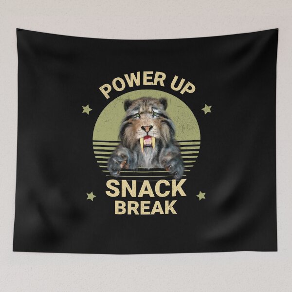 Item preview, Power Up Snack Break Sabertooth Tiger designed and sold by Vac1.