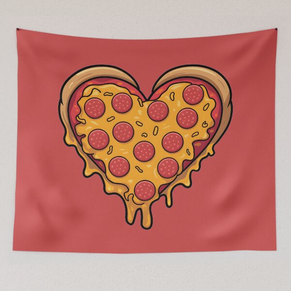 Item preview, Pizza lover Heart-shaped pizza designed and sold by FriendlyLlama.