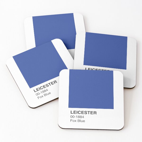 Item preview, Leicester Fox Blue Colour Swatch - Full Width designed and sold by The Colourful Game.