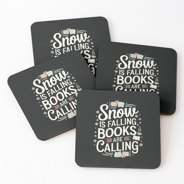 Item preview, Snow is Falling, Books are Calling – Winter is all about reading and cocooning! designed and sold by FrenchTouch77.