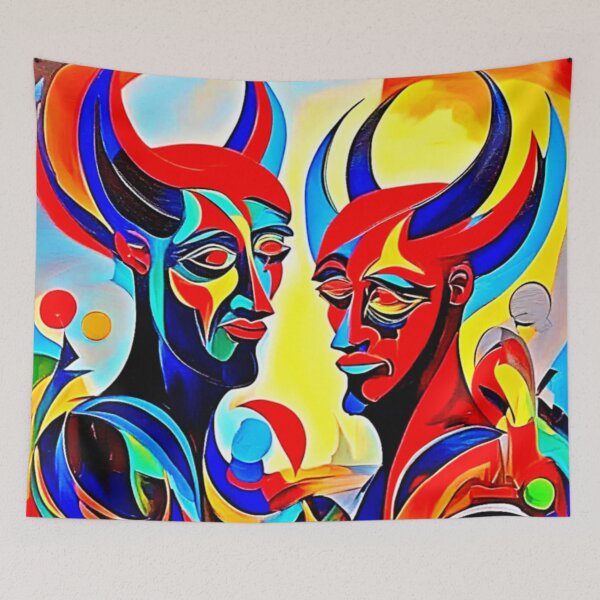 Item preview, Vivid Spirit Pair Design designed and sold by Health And Fitness Posts e-Store.