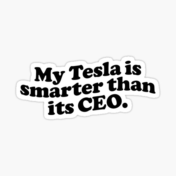 Artikel-Vorschau von Lustige Anti-Elon-Musk-Tesla-Autostoßstange, designt und verkauft von brkvdesign.