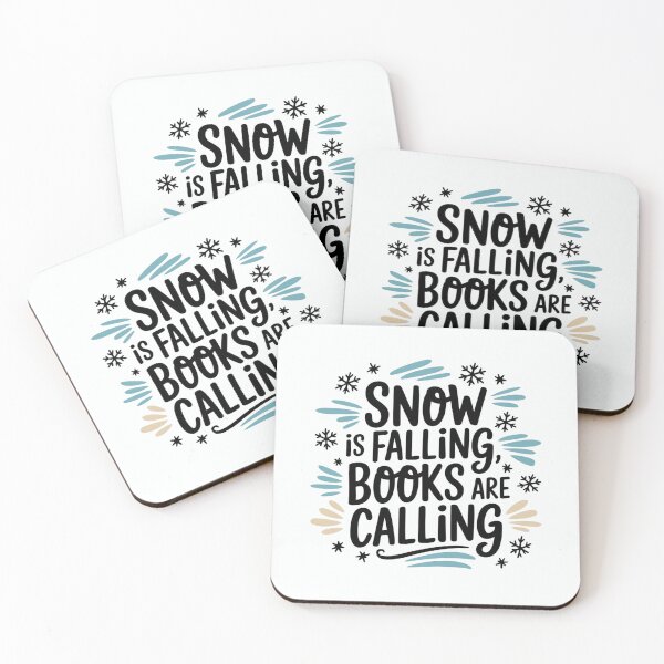 Item preview, Snow is Falling, Books are Calling – Winter is all about reading and cocooning! designed and sold by FrenchTouch77.