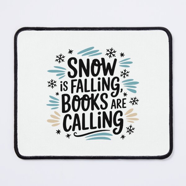 Item preview, Snow is Falling, Books are Calling – Winter is all about reading and cocooning! designed and sold by FrenchTouch77.
