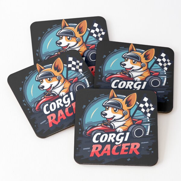 Item preview, Race Car Driver Corgi Racer – Fast & Fun Motorsports designed and sold by zoughlal.