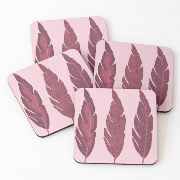 Item preview, Feather Trio - Pinks designed and sold by VisualisedDesignsNZ.