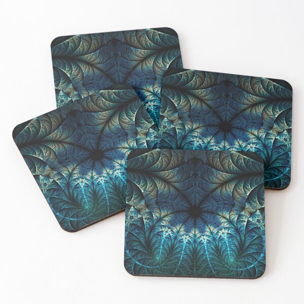 Item preview, Neptune's Veil: The Fractal Depths of Azure Scales designed and sold by bloorose.