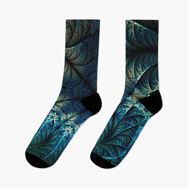 Item preview, Neptune's Veil: The Fractal Depths of Azure Scales designed and sold by bloorose.