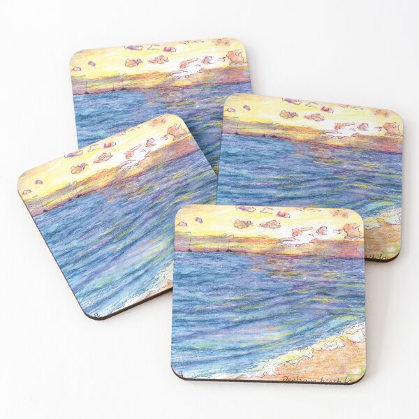 Item preview, Australian Scene - Sunset over the ocean - Denham, WA, Aus designed and sold by Anne Huth.